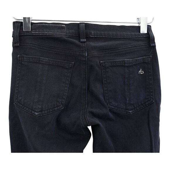Rag & Bone Legging Skinny Leg Womens Jeans Black Size 24 Denim Pockets Stretchy - Picture 7 of 10